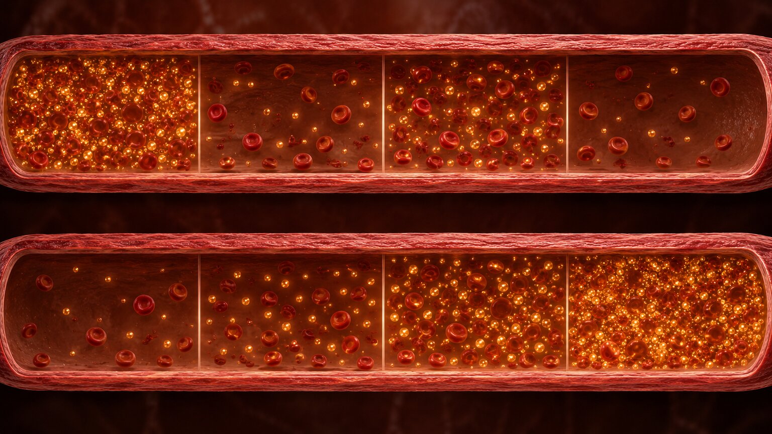 Two side-by-side panels comparing a random fluctuating CEA pattern against a steadily climbing CEA trend line