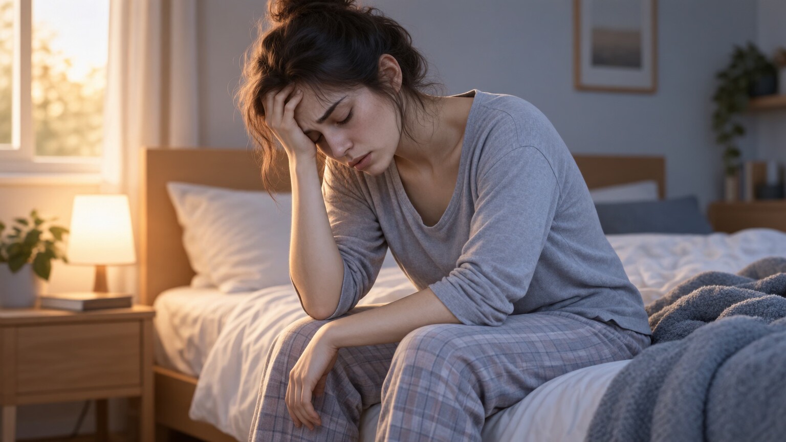 Illustration depicting the visible paleness and fatigue that can accompany reduced hemoglobin content in red blood cells